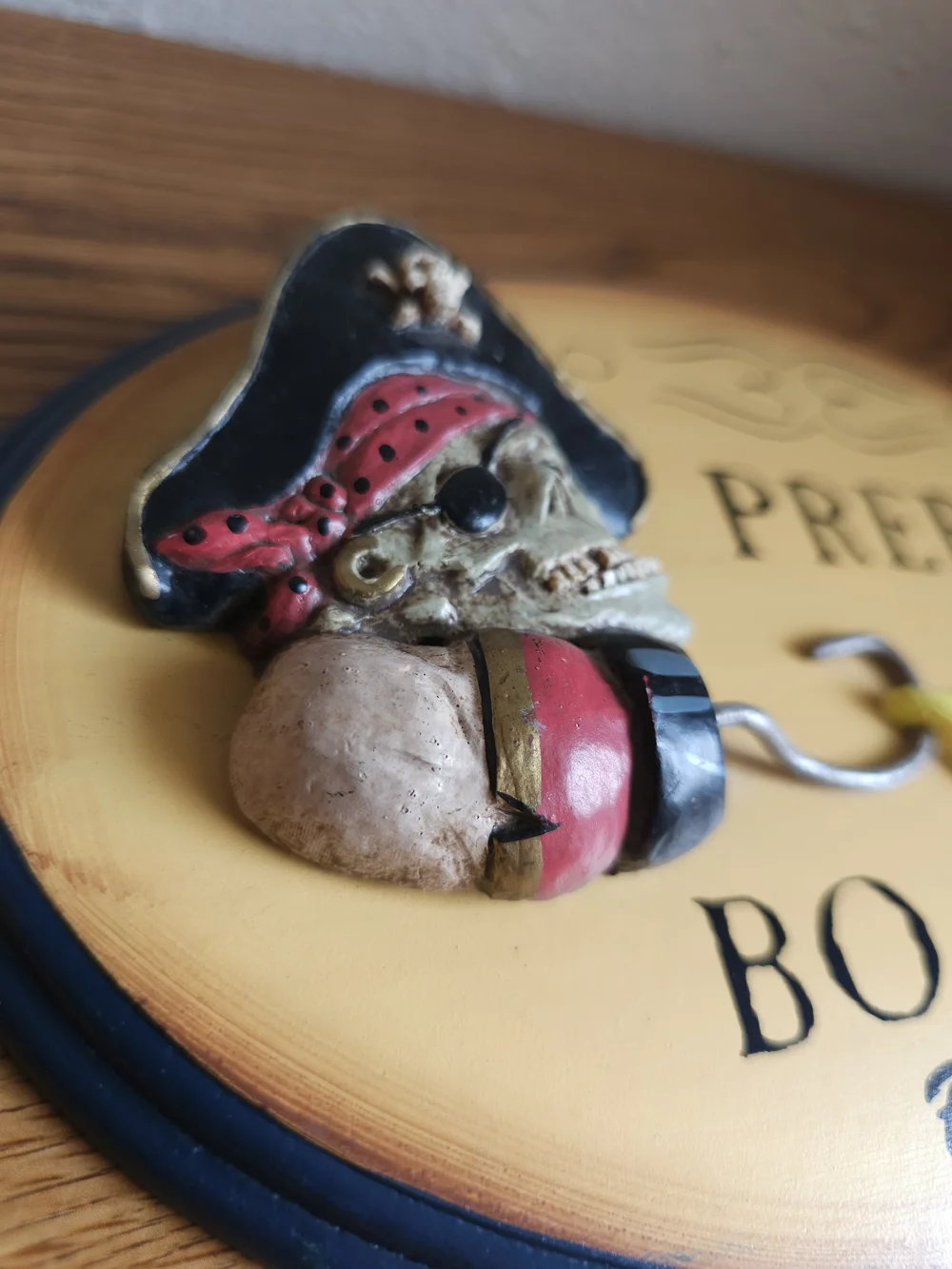 Prepare to Be Boarded Pirate Wall Plaque Bahamas 9.5 Inch Oval